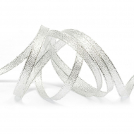 Лента IDEAL с люрексом арт.ТВ-ЛЮР шир.6мм цв.серебро уп.22,85 м