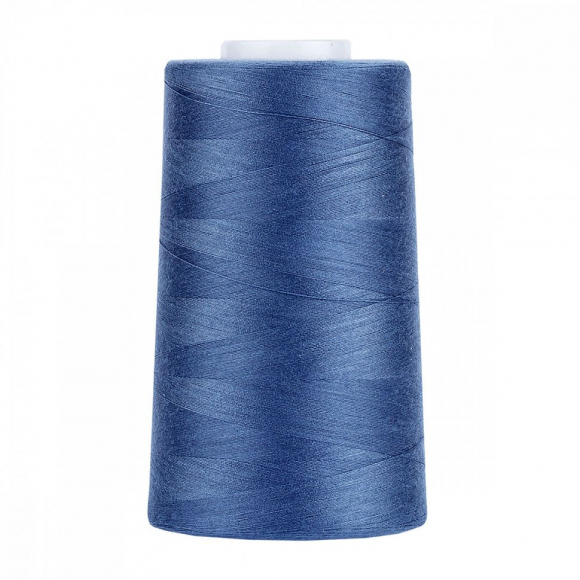 Нитки швейные 50/2 полиэстер 5000 ярд цв.666 голубой MAX