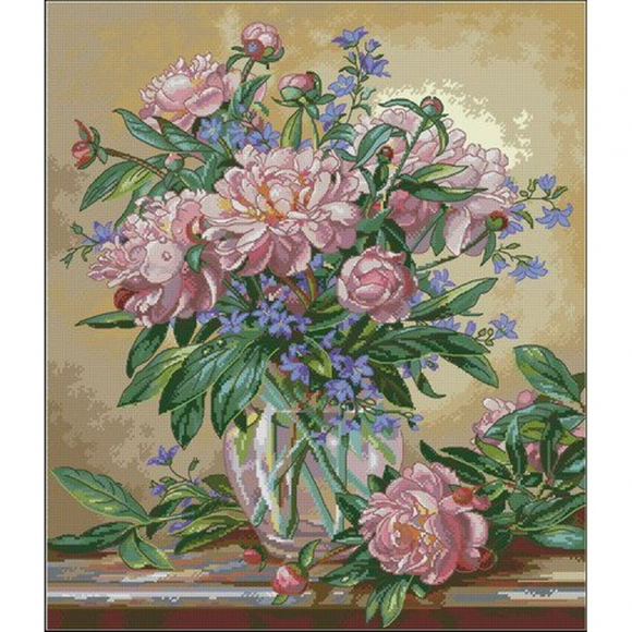 Набор для вышивания DIMENSIONS арт.DMS-35211 Ваза с пионами 30х36 см