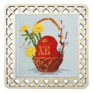 Набор для вышивания МАРЬЯ ИСКУСНИЦА арт.22.002.10 Символ Пасхи, с пришивной рамкой 13х13 см