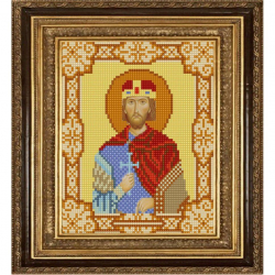 Рисунок на ткани (Бисер) КОНЁК арт. 9172 Св. Вячеслав 15х18 см
