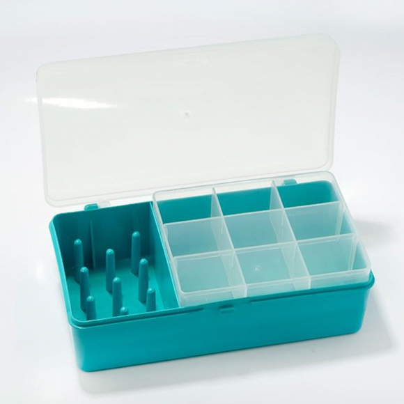 Коробка для мелочей арт.T-05-05-06 (21х11х6,5см) 9 катушкодержателей для ниток Коробка для мелочей арт.T-05-05-06 (21х11х6,5см) 9 катушкодержателей для ниток