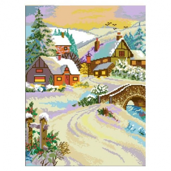 Набор для изготовления картин АЛМАЗНАЯ ЖИВОПИСЬ арт.АЖ.529 Русская зима 40х50 см Набор для изготовления картин АЛМАЗНАЯ ЖИВОПИСЬ арт.АЖ.529 Русская зима 40х50 см