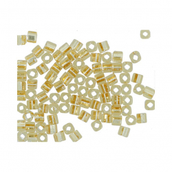 Бисер Япония "TOHO" CUBE №2  3 мм 5 х 5 г №0022 св.золотистый