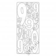 58092_Наклейки контурные "Цифры с №9"