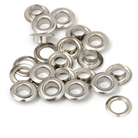 Люверсы нерж.сталь New Star №5 (? 7,3мм, h 5,41мм) цв. никель уп. 1000шт