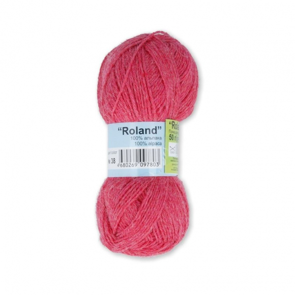 Пряжа ALPINA ROLAND (100% альпака) 4х50г/200м цв.38 т.розовый Пряжа ALPINA ROLAND (100% альпака) 4х50г/200м цв.38 т.розовый