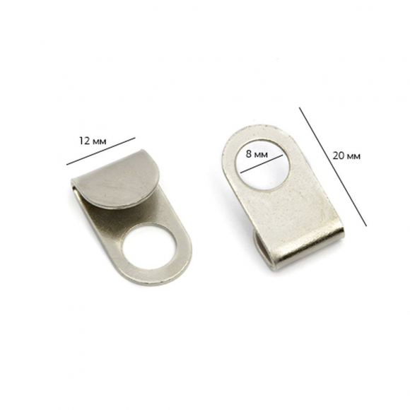 Крючок для автомобильных чехлов ВОС С-60 Стрелец 20х12мм цв. никель уп. 1000шт