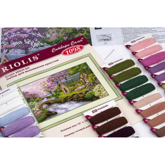 Набор для вышивания РИОЛИС арт.1098 Весенний пейзаж 38х26 см