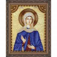 Набор для вышивания бисером АБРИС АРТ арт. AA-084 Св.Нонна 23х30 см