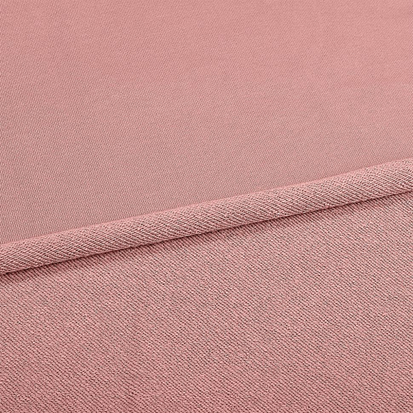 Ткань футер 3х нитка петля гл/крашеный диагональ 310г/м?  65%хб 35%пэ  шир.180см арт.УН-3106535-36 цв.пыльная роза рул. 35-60м (1кг-1,8м)