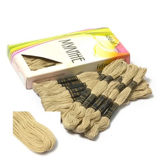 Нитки мулине IDEAL арт.ТВ (100% хлопок) 24х8м цв.372 Нитки мулине IDEAL арт.ТВ (100% хлопок) 24х8м цв.372