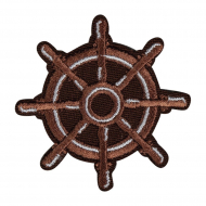 Термоаппликация "Штурвал коричневый"
