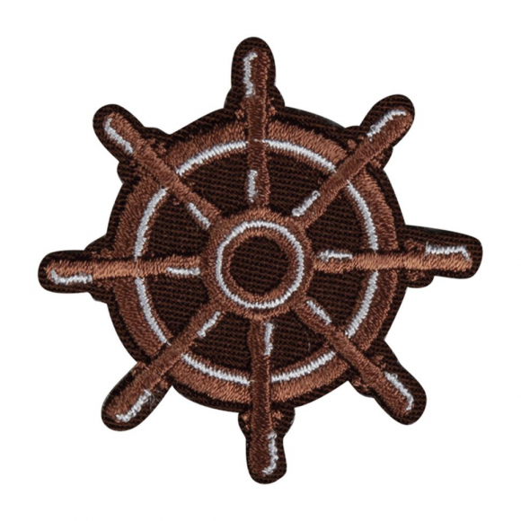 Термоаппликация "Штурвал коричневый"