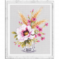 Набор для вышивания ЧУДЕСНАЯ ИГЛА арт.100-015 Мак и часики 18х23 см Набор для вышивания ЧУДЕСНАЯ ИГЛА арт.100-015 Мак и часики 18х23 см