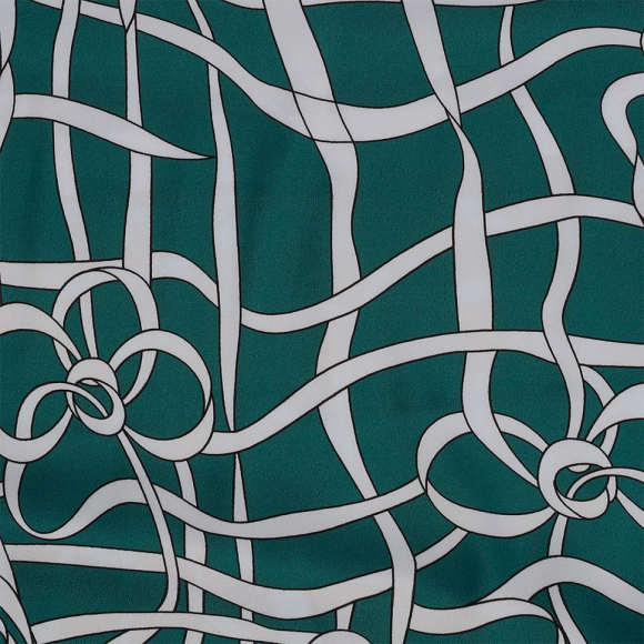 Ткань шелк Армани креп 90 г/м? 97% полиэстер, 3% лайкра шир.148 см арт.T.0549.3 цв.03 бирюзовый рул.25м