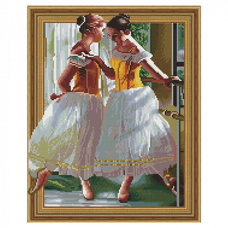 Картина 3D мозаика с нанесенной рамкой Molly арт.KM0736 Перед выступлением (33 цвета) 40х50 см