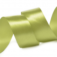 Лента атласная 38мм цв.3146 св.оливковый IDEAL уп.27,4 м