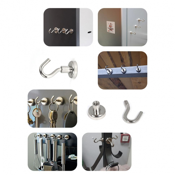 Крючок на неодимовом магните E16 TBY уп.6шт