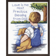 Набор для вышивания JANLYNN арт.021-1745 Драгоценные минуты 15х30 см