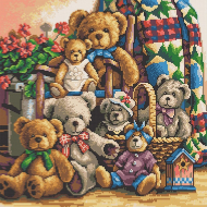 Рисунок на канве КОНЁК арт. 7820 Мишки 40х40 см