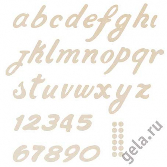 51097_Заготовка для декупажа, алфавит и цифры