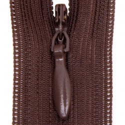 Молния потайная нераз 20см S-088 коричневый темный SBS уп.100шт