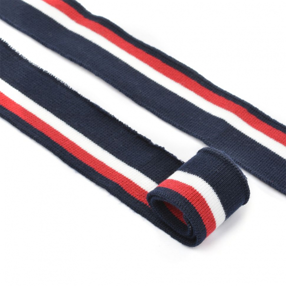 Подвяз трикотажный полиэстер арт.TBY.73074 цв.т.синий с белой и красной полосами, 3,5х80см уп.5шт Подвяз трикотажный полиэстер арт.TBY.73074 цв.т.синий с белой и красной полосами, 3,5х80см уп.5шт