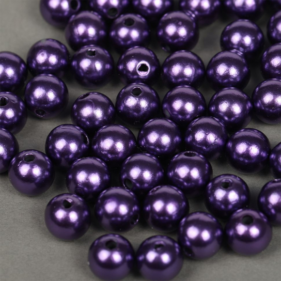 Бусины MAGIC 4 HOBBY круглые перламутр 12мм цв.133 фиолетовый уп.50г (53шт) Бусины MAGIC 4 HOBBY круглые перламутр 12мм цв.133 фиолетовый уп.50г (53шт)