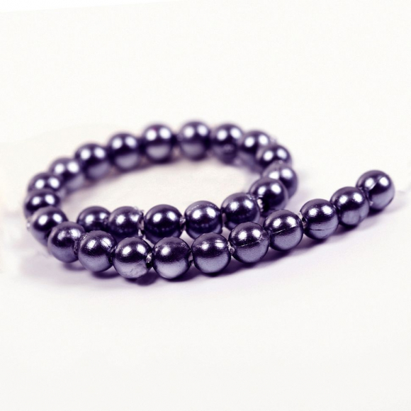 Бусины MAGIC 4 HOBBY круглые перламутр 12мм цв.133 фиолетовый уп.50г (53шт) Бусины MAGIC 4 HOBBY круглые перламутр 12мм цв.133 фиолетовый уп.50г (53шт)