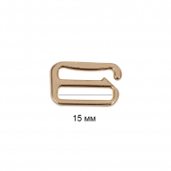 Крючок для бюстгальтера металл TBY-1.1262 d15мм, цв.золото, уп.50шт