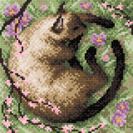 169338_Картина стразами "В тени сакуры"