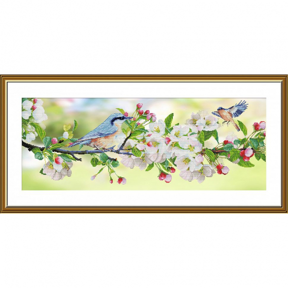 Набор для вышивания мулине НОВА СЛОБОДА арт.СВ1602 Я жду тебя 74х28 см