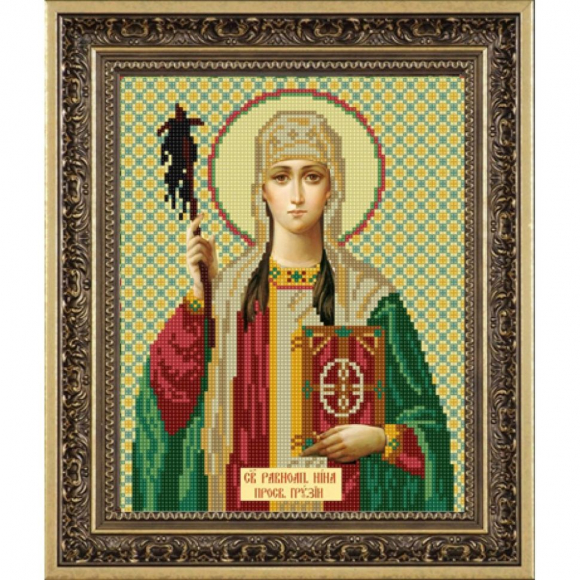 Рисунок на ткани (Бисер) КОНЁК арт. 9264 Св. Нина 20х25 см