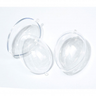 Яйцо пластиковое прозрачное половинками арт.КК.BE112 ?11 см уп.2 компл