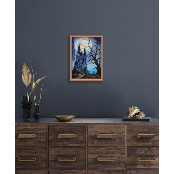 Набор для вышивания PANNA Золотая серия арт. PAN.ZU-7323 Мрачный замок 23х33 см