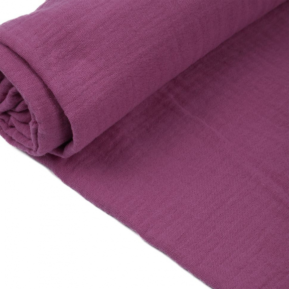 Ткань Муслин 125 г/м? 100% хлопок шир.130 см арт.TBY.Mus.24723.53 цв.53 ягодный рул.25м Ткань Муслин 125 г/м? 100% хлопок шир.130 см арт.TBY.Mus.24723.53 цв.53 ягодный рул.25м