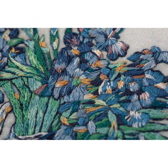 Набор для вышивания PANNA Живая картина арт. MET-JK-2261 Ирисы 14,5х12 см