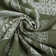 Ткань Штапель 90 г кв.м 100% вискоза шир.145 см арт.Р.31126.03 цв.03 оливковый уп.45м