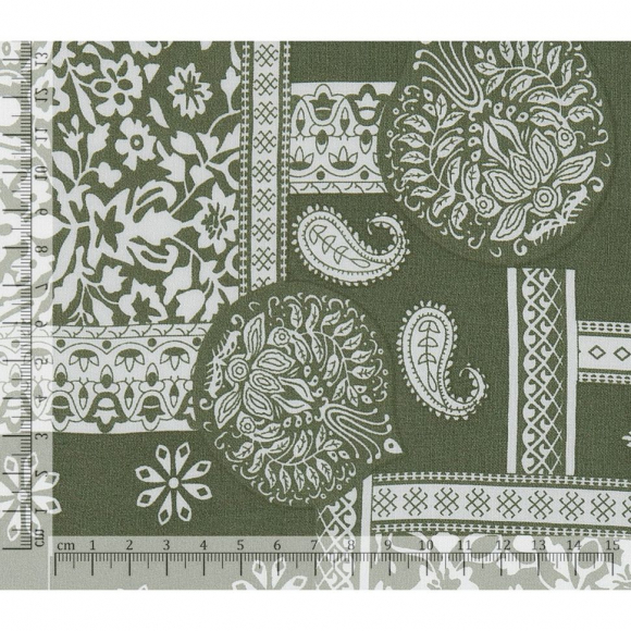 Ткань Штапель 90 г кв.м 100% вискоза шир.145 см арт.Р.31126.03 цв.03 оливковый уп.45м Ткань Штапель 90 г кв.м 100% вискоза шир.145 см арт.Р.31126.03 цв.03 оливковый уп.45м