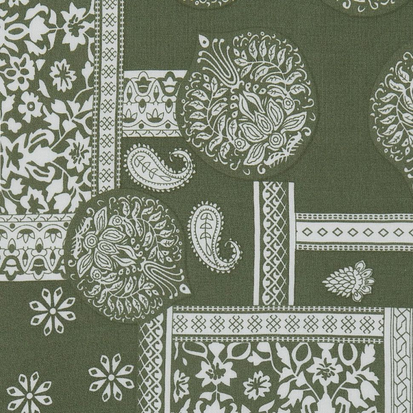 Ткань Штапель 90 г кв.м 100% вискоза шир.145 см арт.Р.31126.03 цв.03 оливковый уп.45м Ткань Штапель 90 г кв.м 100% вискоза шир.145 см арт.Р.31126.03 цв.03 оливковый уп.45м