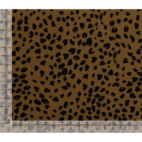 Ткань Штапель 90 г кв.м 100% вискоза шир.145 см арт.Р.31127.02 цв.02 кофейный уп.45м