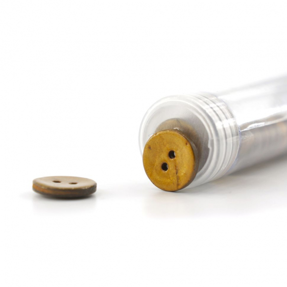 Пуговицы CONCEPT, размер 24, кокос, цвет COL.1 темно-желтый