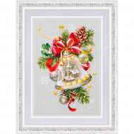 Набор для вышивания ЧУДЕСНАЯ ИГЛА арт.100-232 Рождественский колокольчик 16х23 см Набор для вышивания ЧУДЕСНАЯ ИГЛА арт.100-232 Рождественский колокольчик 16х23 см