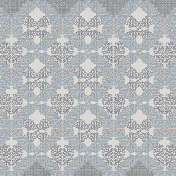 Ткань перкаль Ренесанс 110г/м? 100% хлопок шир.220см арт.ТВО-6437-1 цв.беж/голубой уп.10м