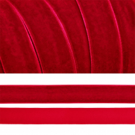Лента бархатная арт.TBY.LB2042 нейлон шир.20мм цв.т.красный уп.20м