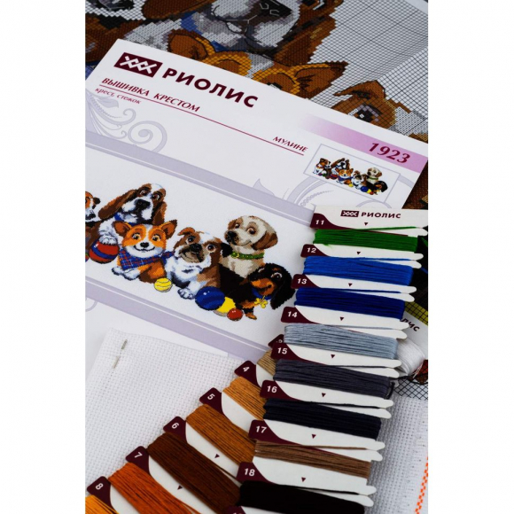 Набор для вышивания РИОЛИС арт.1923 Дог-шоу 40х20 см Набор для вышивания РИОЛИС арт.1923 Дог-шоу 40х20 см