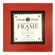 42063_Рамка деревянная цвет красный