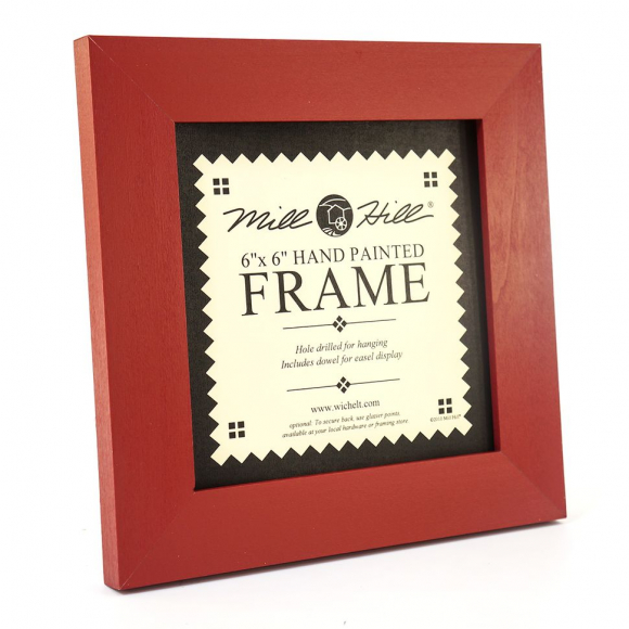 42063_Рамка деревянная цвет красный