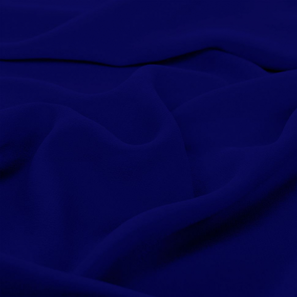 Ткань креп-шифон арт.TBY.8021-182 плот.105г/м2 100% ПЭ шир. 150см цв.182 кобальт уп.5м